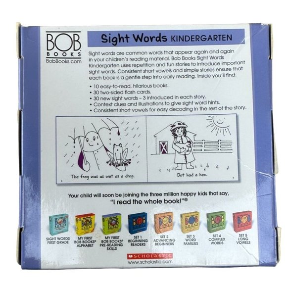 Bob Books Sight Words Kindergarten and Pre Reading Lot of 2 Pre-K preschool - Picture 10 of 14